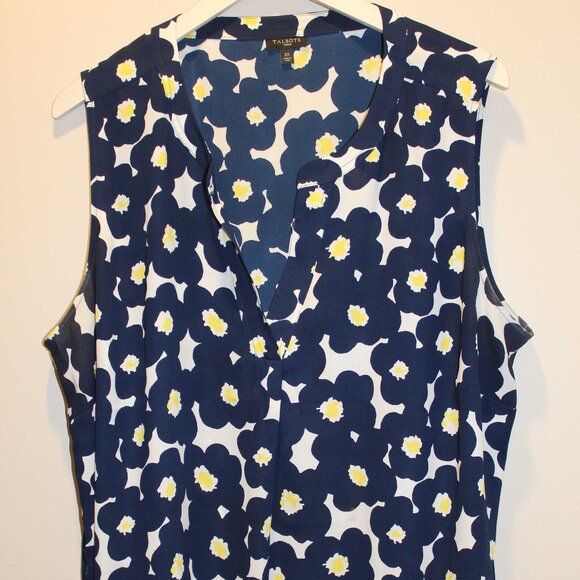 Talbots Floral Shell - Sz 2X - Picture 1 of 5